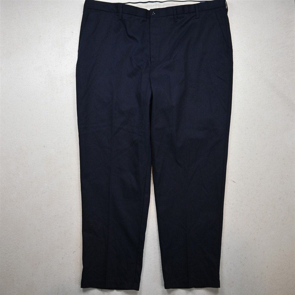 Cintas 46x30 Navy Blue Comfort Flex Poly Cotton Uniform Mens Pants